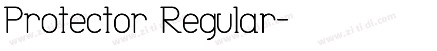 Protector Regular字体转换